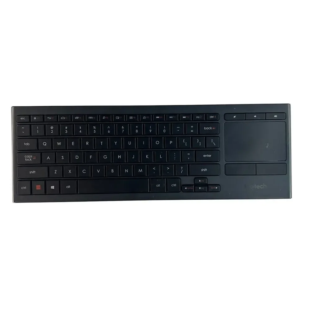 Logitech K830 Illuminated Keyboard with Built-In Touchpad and Unifying Dongle